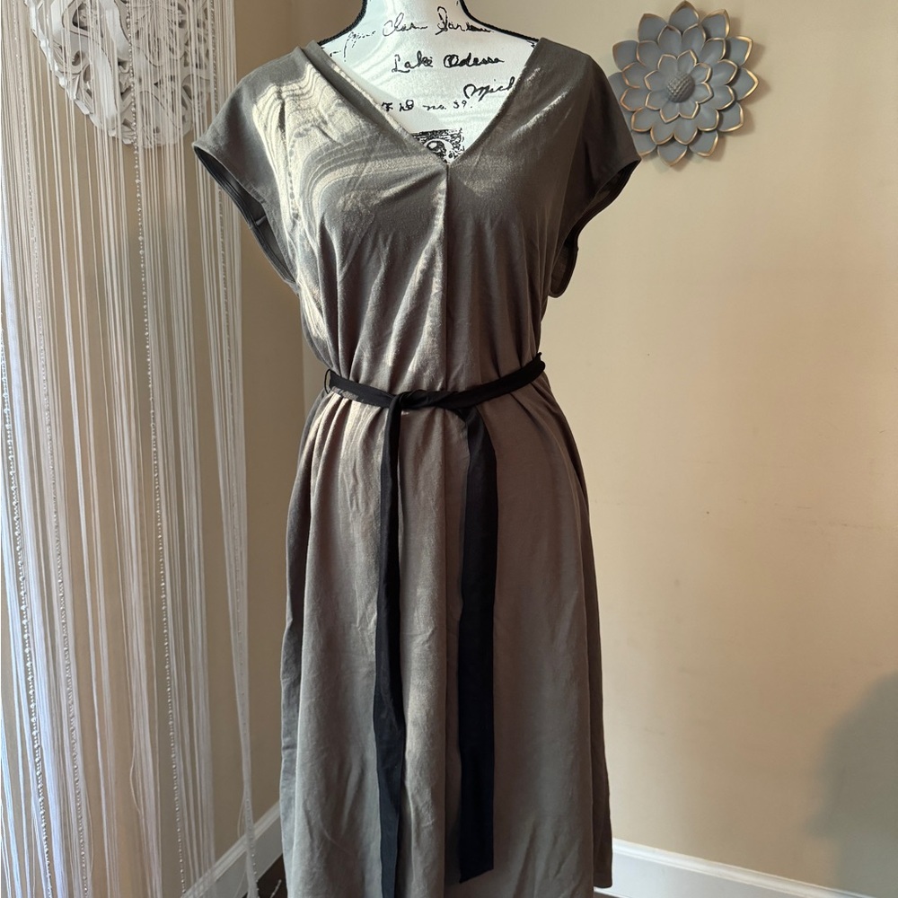 Zara Gray Midi Dress